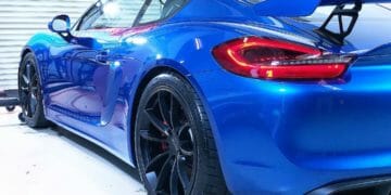 Porsche Cayman GT4 car detailing